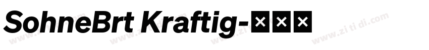 SohneBrt Kraftig字体转换